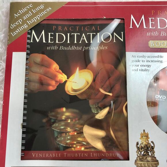 NIB Practical Meditation using Buddhist Principals Box Set Book and DVD - Picture 13 of 14